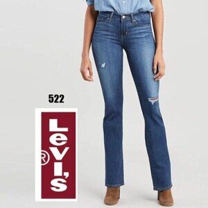Levi's 522 Ultra Low Boot Jeans Size 26 tall
